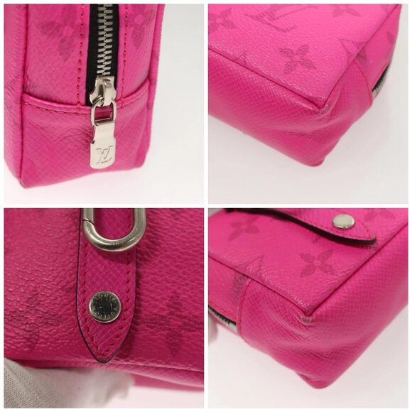 LOUIS VUITTON Taigalama Porte Cles Charm Fuchsia - Picture 13 of 16